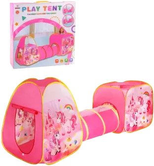 

Игровая палатка Наша Игрушка с туннелем 995-5005-1