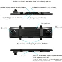 Видеорегистратор-зеркало TrendVision MR-1000