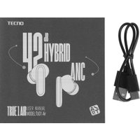 Наушники Tecno True 1 Air (бежевый)