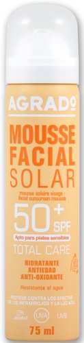Agrado Facial Sunscreen Mousse SPF 50+ 75 мл