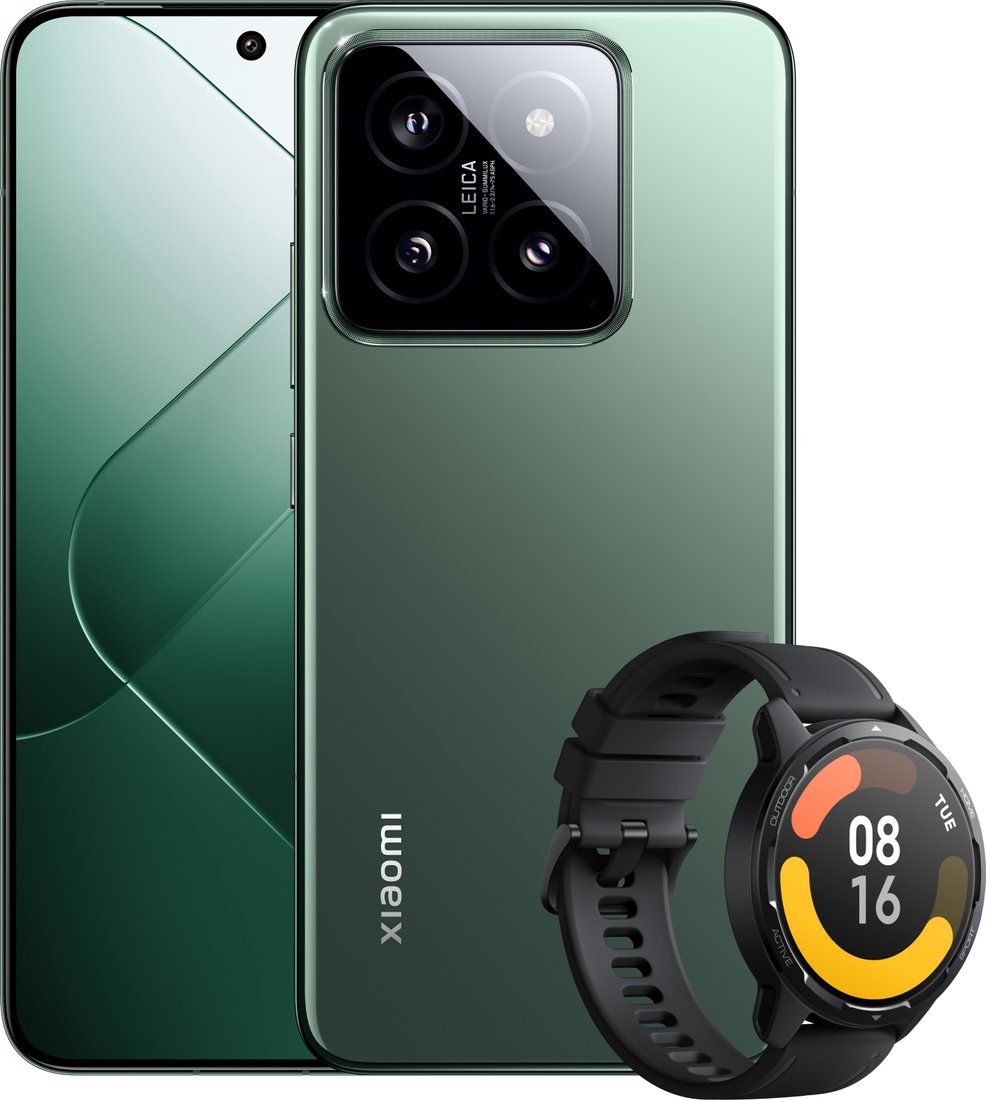 

Телефон Xiaomi 14 12GB/512GB международная версия (нефритово-зеленый) и умные часы Xiaomi Watch S1 Active (черный) по акции