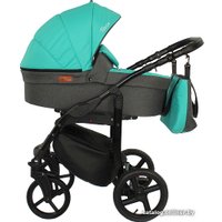 Универсальная коляска Ray Teresa Lux (2 в 1, 1/бирюзовый/графит)