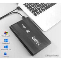 Бокс для накопителей 3.5" USBTOP SATA – USB2.0 (черный, с блоком питания)