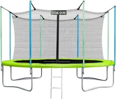 

Батут Atlas Sport 374 см - 12ft (с лестницей, внутренняя сетка, зеленый)