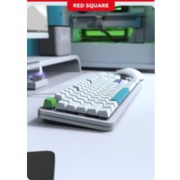 Клавиатура Red Square Alumix TKL Simple (белый, g3ms Amber)