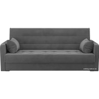 Диван Лига диванов Надежда 103076 (велюр, серый)