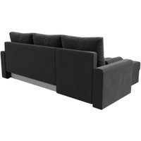 Угловой диван Лига диванов Верона лайт левый (велюр серый)