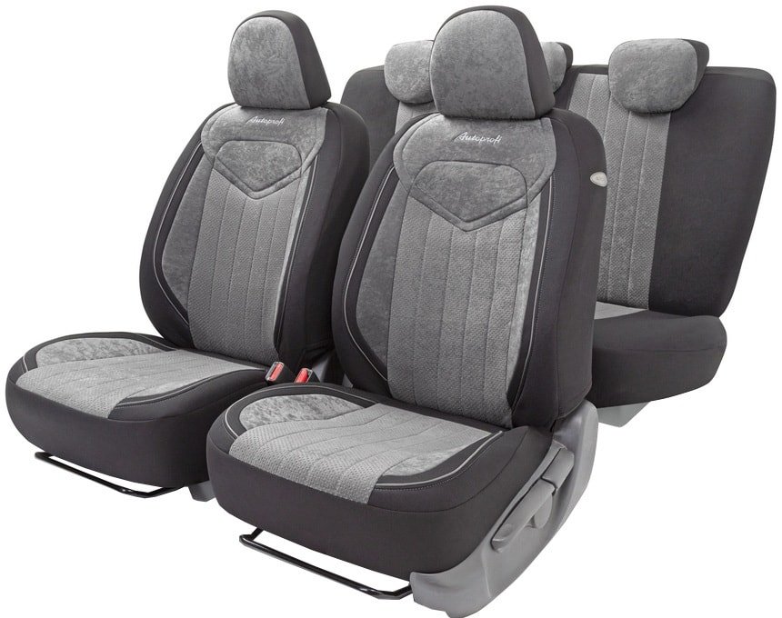 

Комплект чехлов для сидений Autoprofi Signature SGN-1505 (черный/темно-серый)