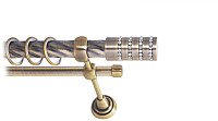 

Карниз для штор Lm Decor Барамелла 117 2р витой 25/16мм (антик, 3.2м)