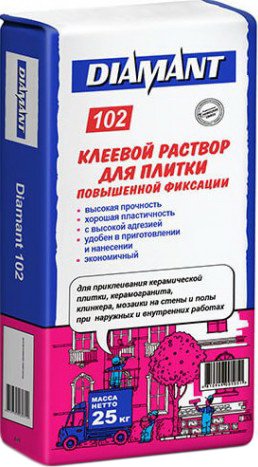 

Клей для плитки Diamant 102 (25 кг)