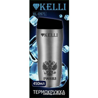 Термокружка KELLI KL-0971 0.45л (серебристый)