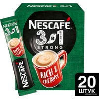 Кофе Nescafe 3 в 1 Крепкий растворимый 20x14.5 г