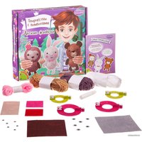 Набор для создания поделок/игрушек Bondibon Творчество с помпонами. Лесные жители ВВ1561