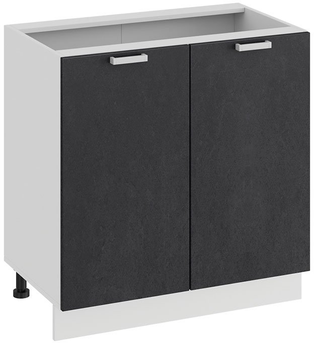 

Шкаф напольный Трия Гранита 1Н8 (белый/бетон графит)