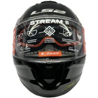 Мотошлем LS2 FF808 Stream II (XL, черный)