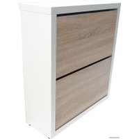 Тумба для обуви Анрат Элана 2.70 дуб сонома/белый