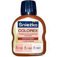 Колеровочная краска Sniezka Colorex 0.1 л (№71, орех средний)