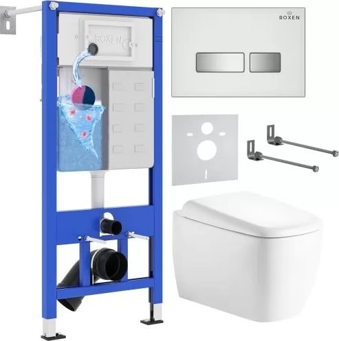 

Унитаз подвесной Roxen StounFix Dual Fresh 968522