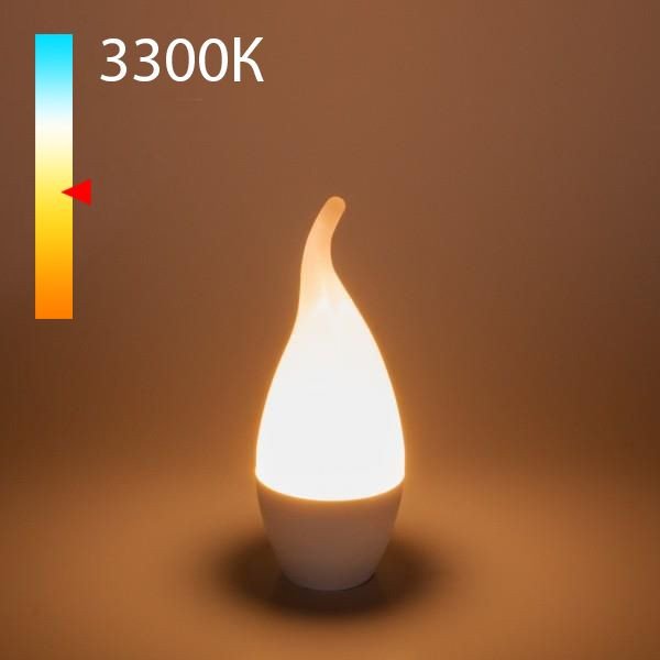 

Светодиодная лампочка Elektrostandard Свеча на ветру CA37 8W 3300K E14 BLE1431