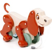 Игрушка-каталка Полесье Собака Боби 48701 (белый/коричневый)