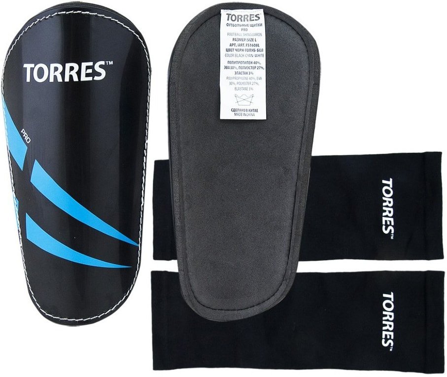 

Защита голени Torres Pro FS1608 (S, черный/синий/белый)