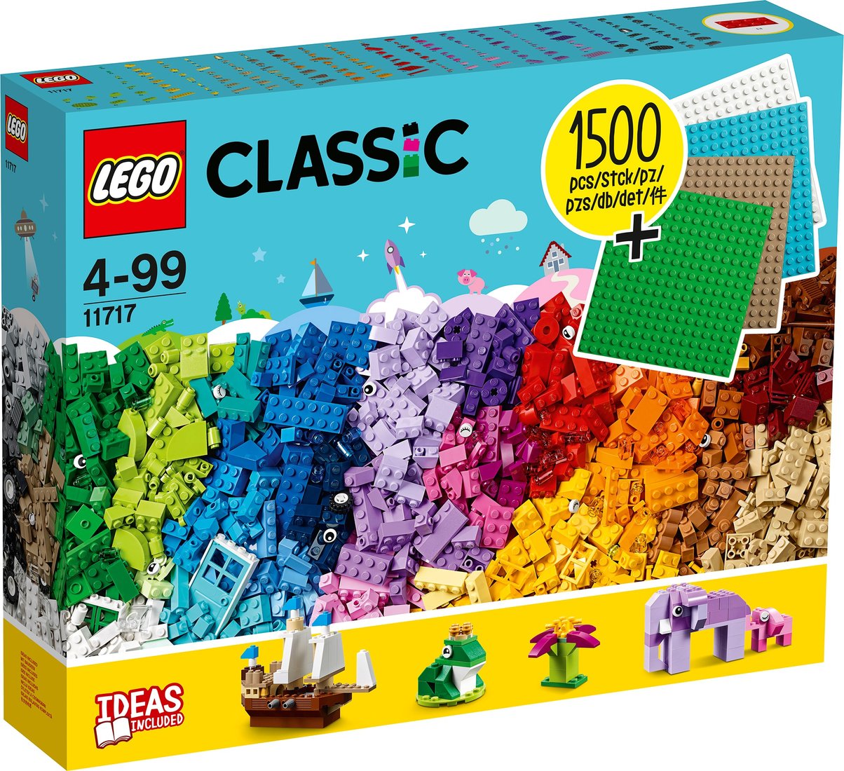 

Набор деталей LEGO Classic 11717 Кубики, кубики, пластины