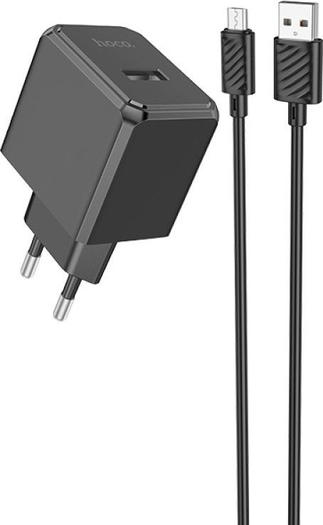 Сетевое зарядное Hoco CS11A microUSB (черный)