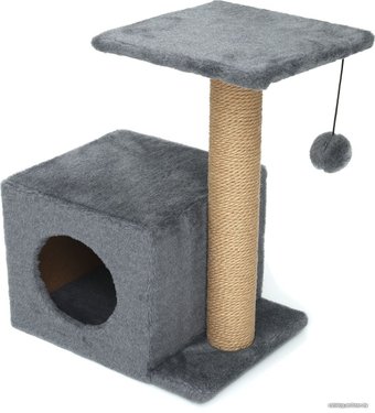 Комплекс Cat House с боковой полкой 0.58 (джут серый)