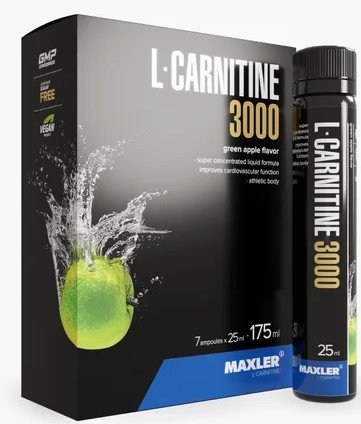 

L-карнитин Maxler L-Carnitine (7x25 мл, зеленое яблоко)