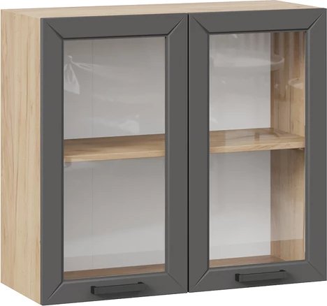 

Шкаф навесной Трия Лорас 1ВВ8С с двумя дверьми (дуб крафт золотой/холст вулкан)