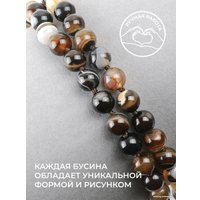 Серьги Wolves Элитный Агат 40764 №2 (серый)