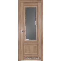 Межкомнатная дверь ProfilDoors 2.90XN R 80x200 (салинас светлый/стекло square графит)