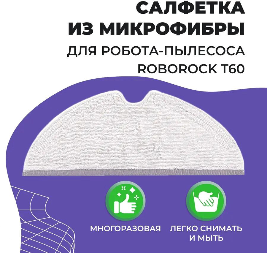 

Салфетка USBTOP для Roborock T60 558075