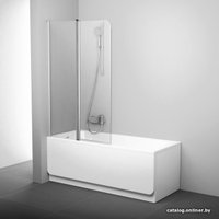 Стеклянная шторка для ванны Ravak CVS2 100 (серебристый/прозрачное) левая