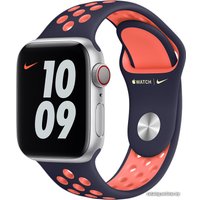 Ремешок Apple Nike 44 мм (полночный синий/манго, S/M и M/L) MG3X3