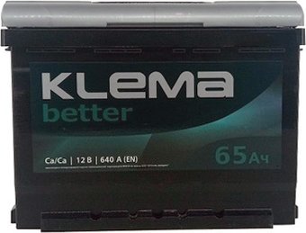 Автомобильный аккумулятор Klema Better 6СТ-65А(0) (65 А·ч)