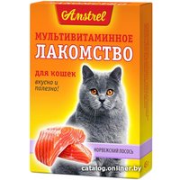 Лакомство для кошек Amstrel со вкусом норвежского лосося (90 шт)