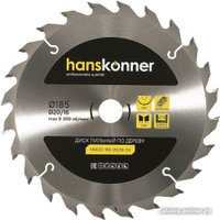 Пильный диск Hanskonner H9022-185-20/16-24