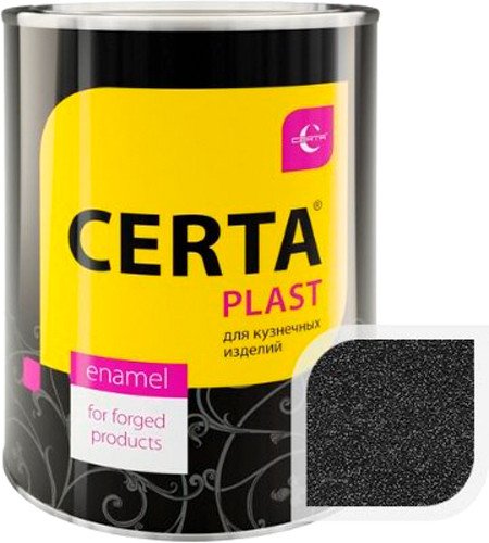 

Эмаль Certa Plast металлик 0.8 кг (черный)