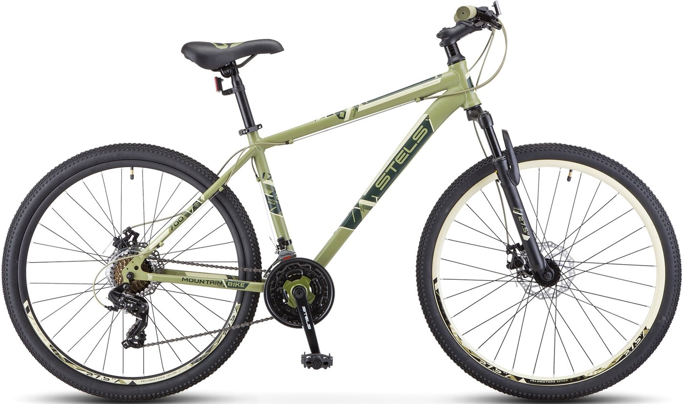 

Велосипед Stels Navigator 700 MD 27.5 F020 р.21 2022 (хаки)