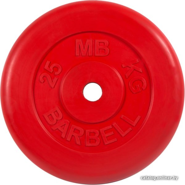 Диск MB Barbell Стандарт 31 мм (1x25 кг, красный)