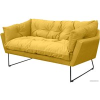 Диван Brioli Анико двухместный (V13/желтый)
