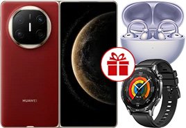 

Смартфон Huawei Mate X6 ICL-LX9 12GB/512GB (красный) + наушники FreeClip + умные часы Watch GT 5 46 мм (черный)