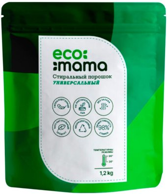 Стиральный порошок Ecomama Универсальный 1.2 кг