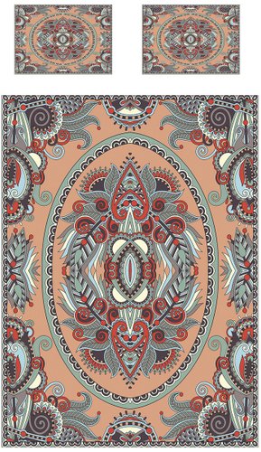 Набор текстиля для спальни Ambesonne Узорчатый орнамент 160x220 bcsl_28179