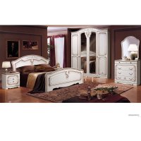 Комплект мебели для спальни ФорестДекоГрупп Валерия-4 (жемчуг) в Витебске