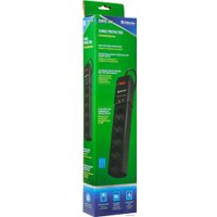 Сетевой фильтр Defender 5 розеток, 1.8 м, черный (DFS 451)