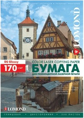 

Фотобумага Lomond глянцевая двухсторонняя A4 170 г/кв.м. 250 листов (0310241)