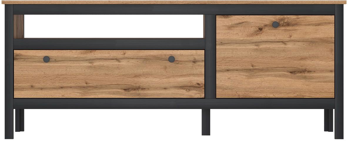 

Тумба Black Red White Loft RTV1D1S (дуб вотан/черный матовый)