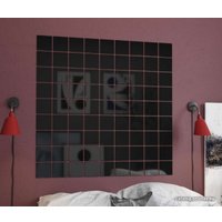 Самоклеящийся зеркальный декор MirrorWall Мозаика (черный)